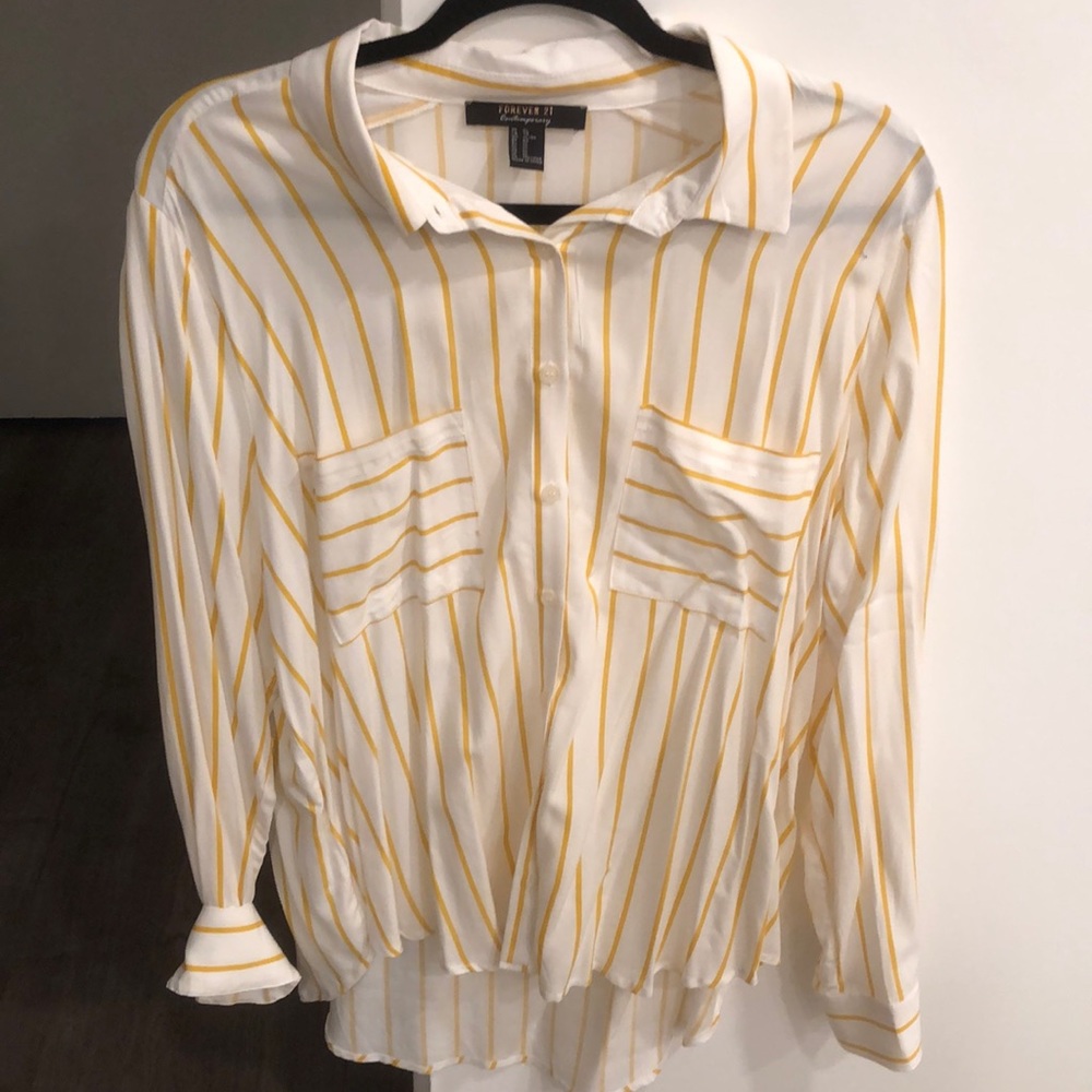 Striped summer button up